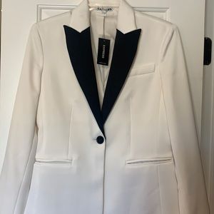 Express Black and White Tuxedo Blazer
